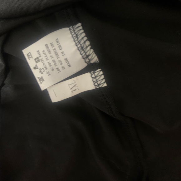 HP Long sleeve Black dress with rhinestones and slits night out size 3XL - Picture 8 of 9